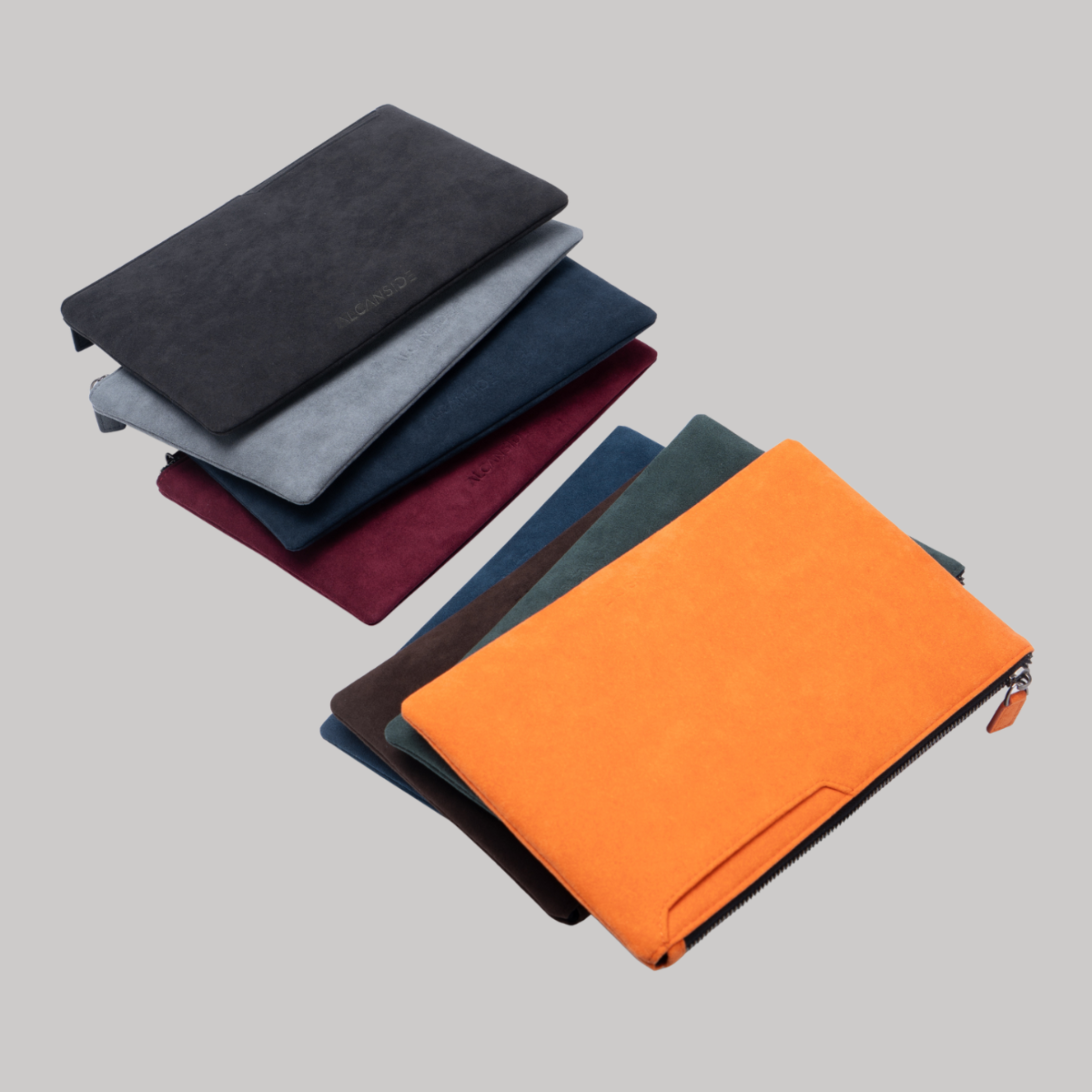 Alcantara Pouch - Ocean Blue