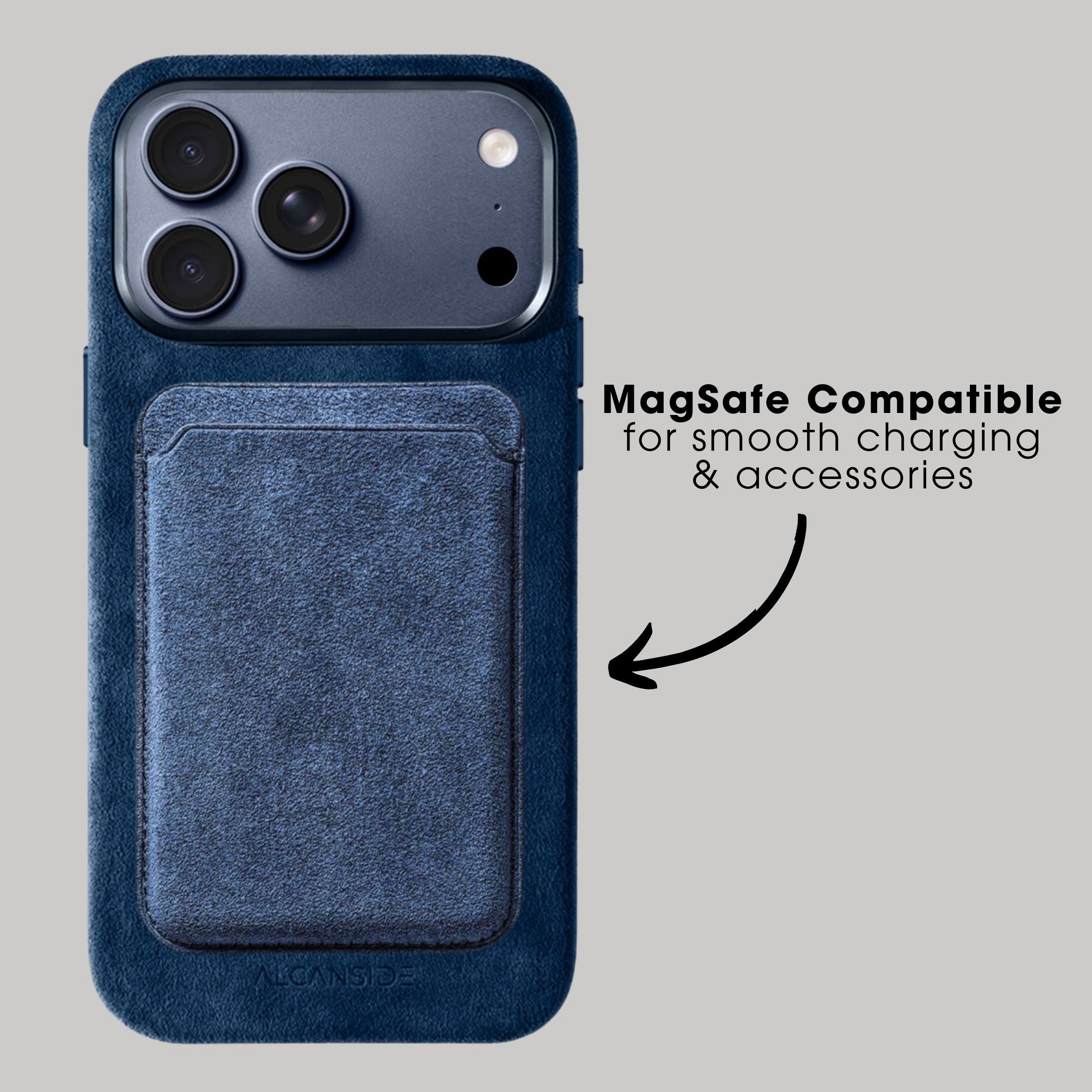 iPhone 17 Pro Max - Alcantara Case - Navy Blue