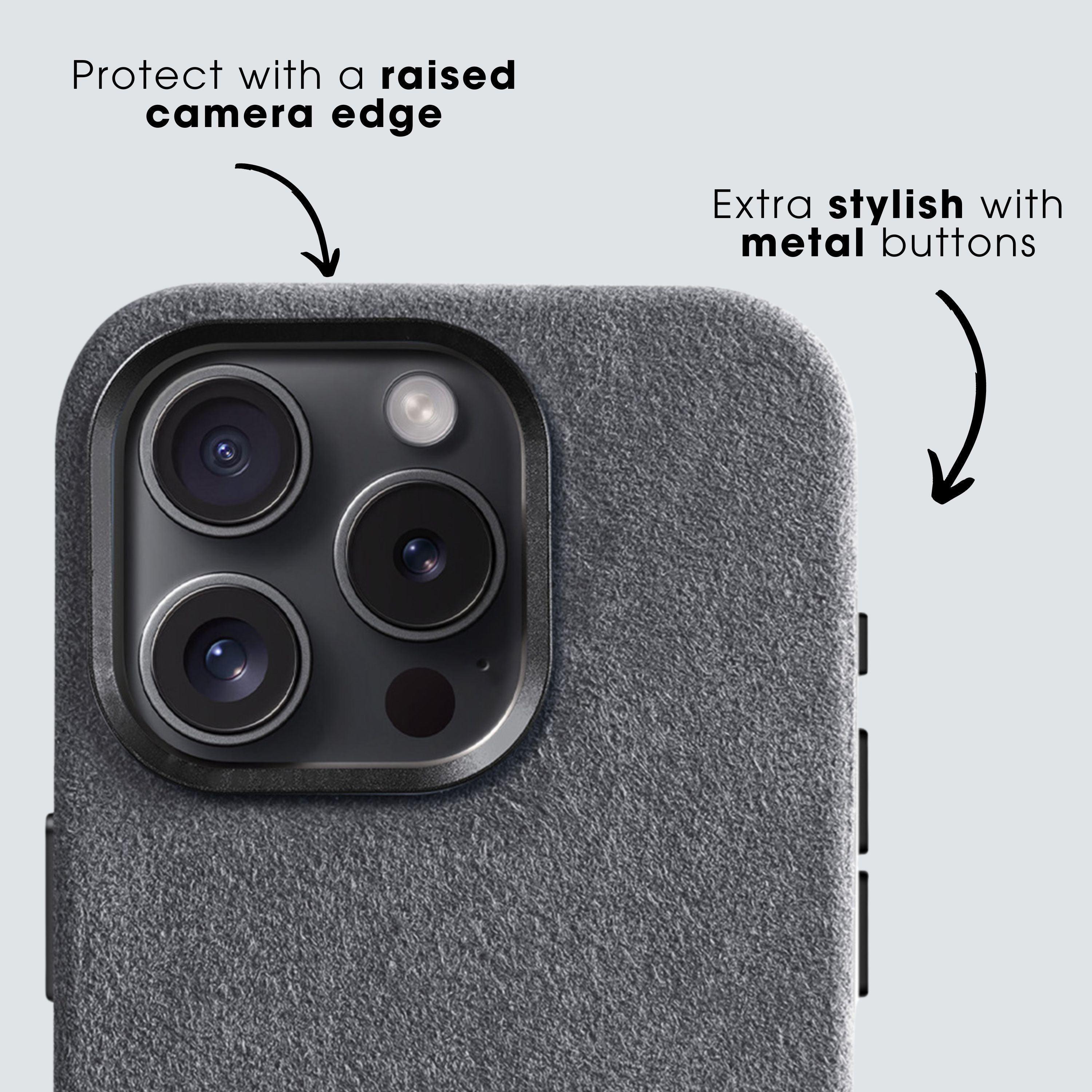 iPhone 15 Pro Max - Alcantara Case - Nardo Gray - Alcanside