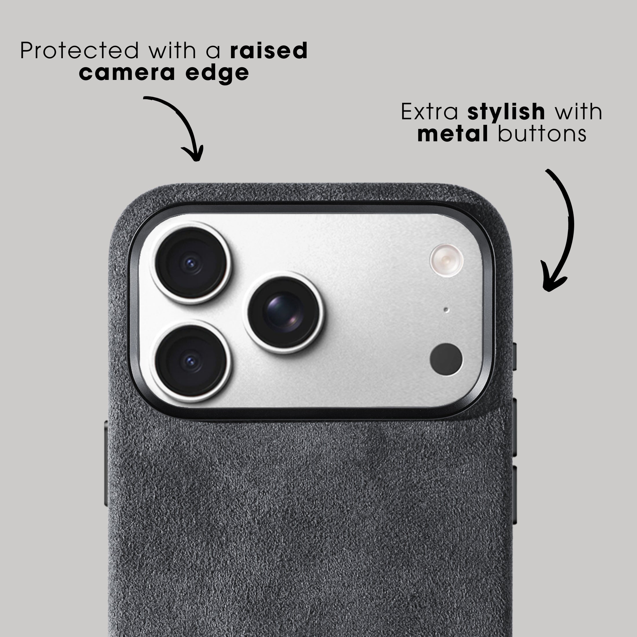 iPhone 17 Pro Max - Alcantara Case - Space Grey
