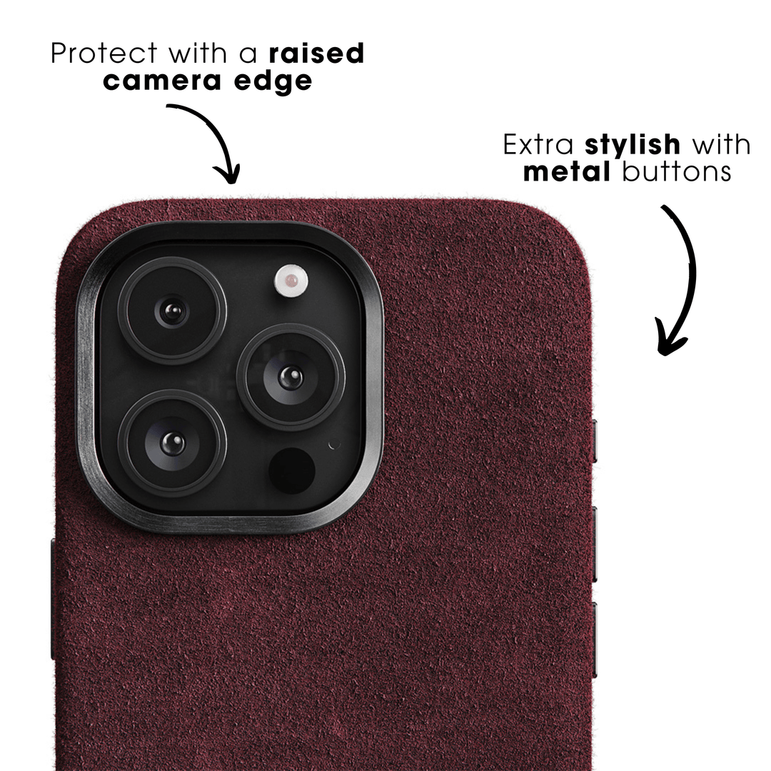 iPhone 16 Pro - Alcantara Case - Rood