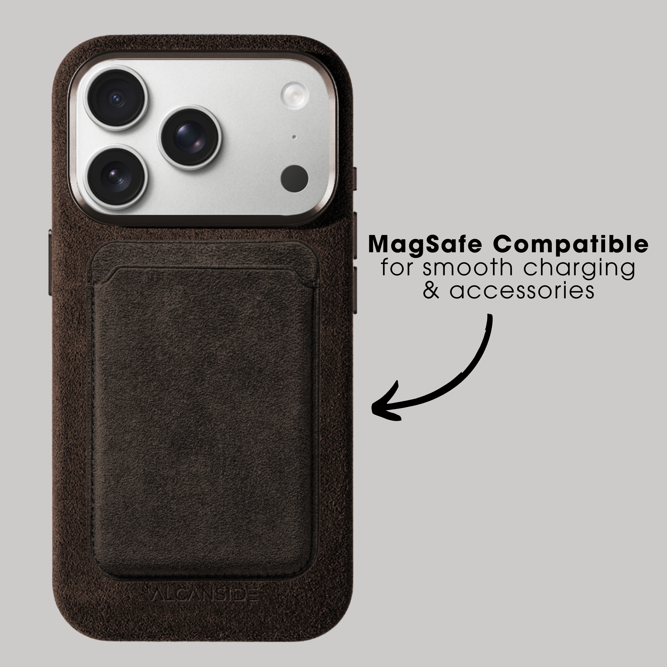 iPhone 17 Pro - Alcantara Case - Chocolate Brown