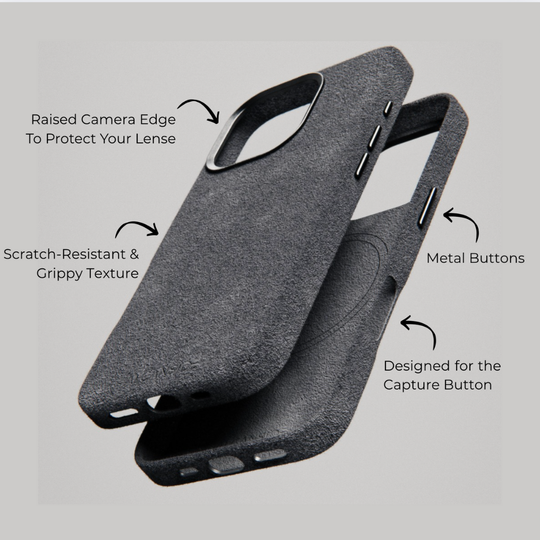 iPhone Alcantara Case - Space Gray