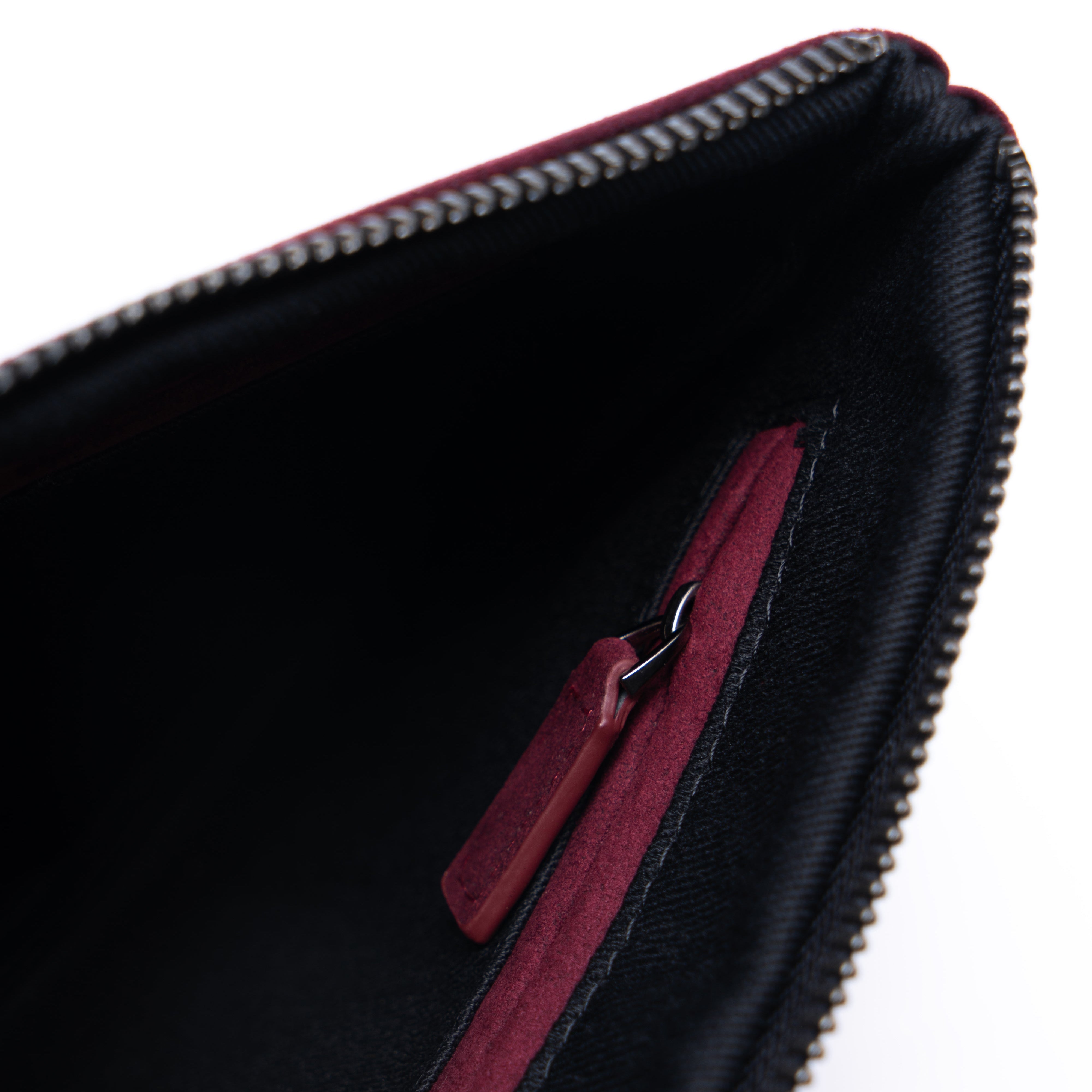 Alcantara Pouch - Wine Red
