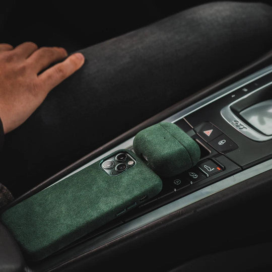 Alcantara Case - AirPods (3rd generation) - Midnight Green - Alcanside