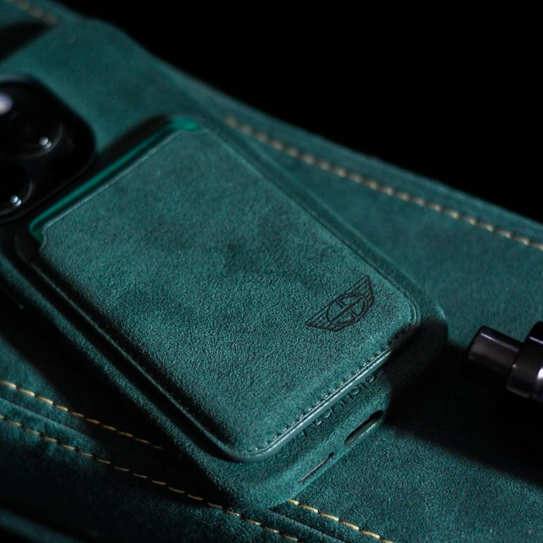 Donkervoort - Alcantara MagSafe Wallet - Midnight Green - Alcanside