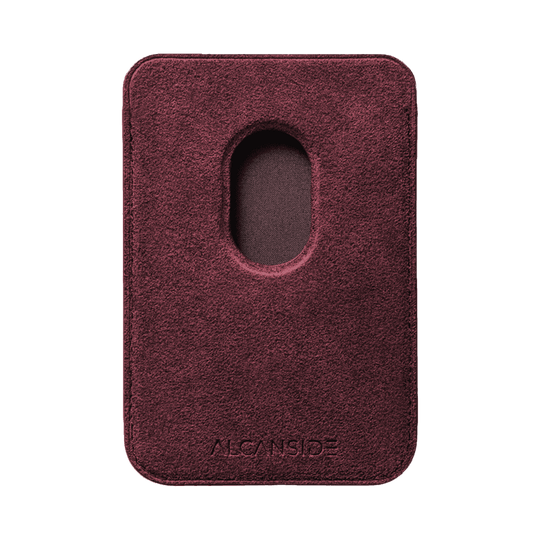 Donkervoort - Alcantara MagSafe Wallet - Red - Alcanside