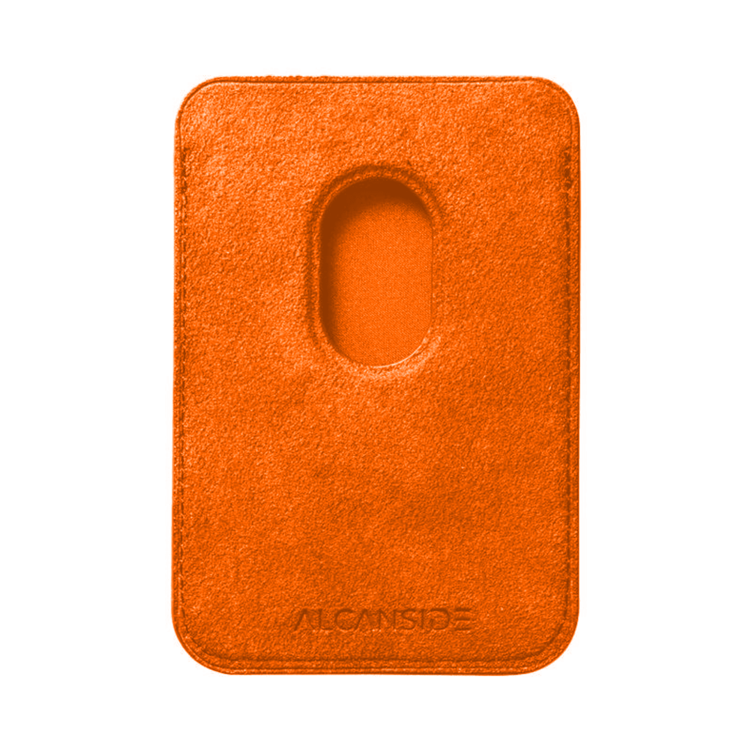 Alcantara MagSafe Wallet - Orange - Alcanside