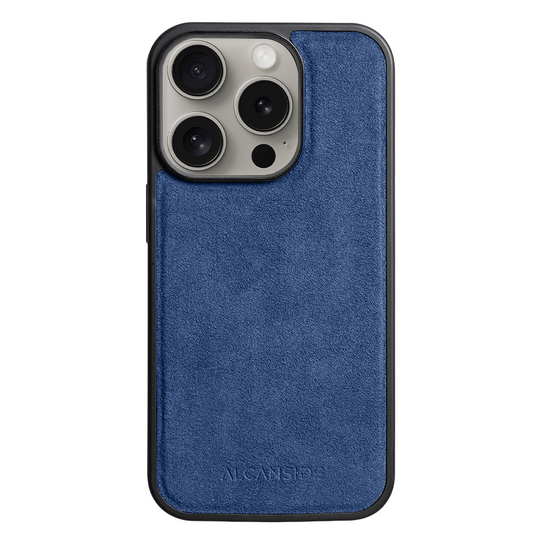 iPhone 16 Pro - Alcantara Back Cover - Ocean Blue