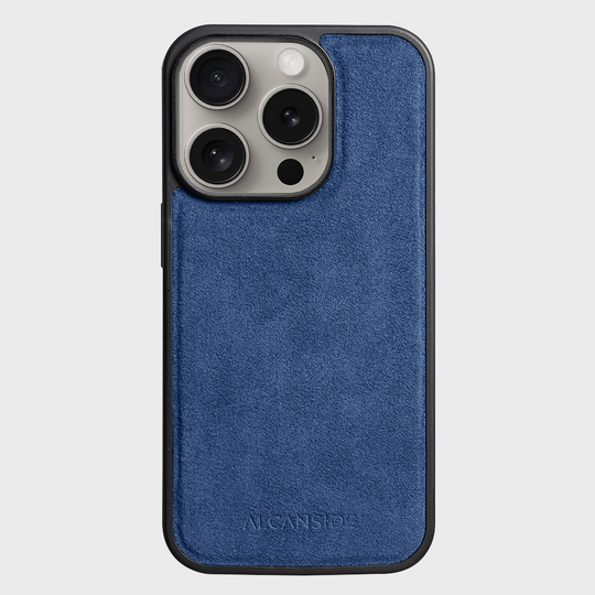 iPhone 15 Pro - Alcantara Back Cover - Ocean Blue