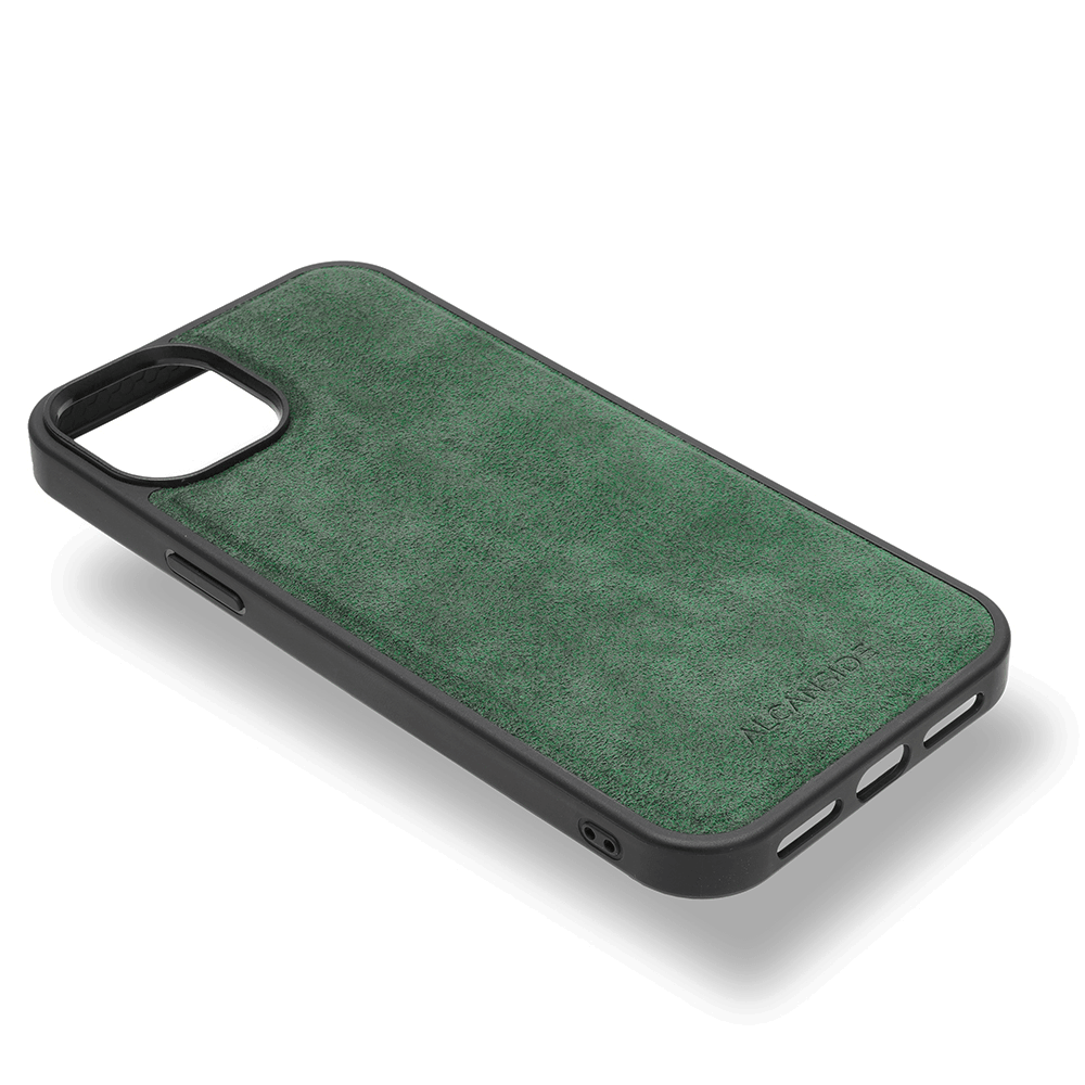 iPhone 15 - Alcantara Case With MagSafe Magnet - Midnight Green - Alcanside