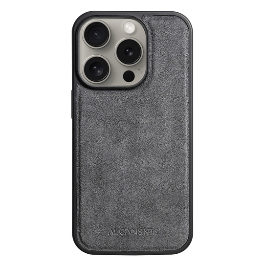 iPhone 15 Pro - Alcantara Back Cover - Nardo Gray