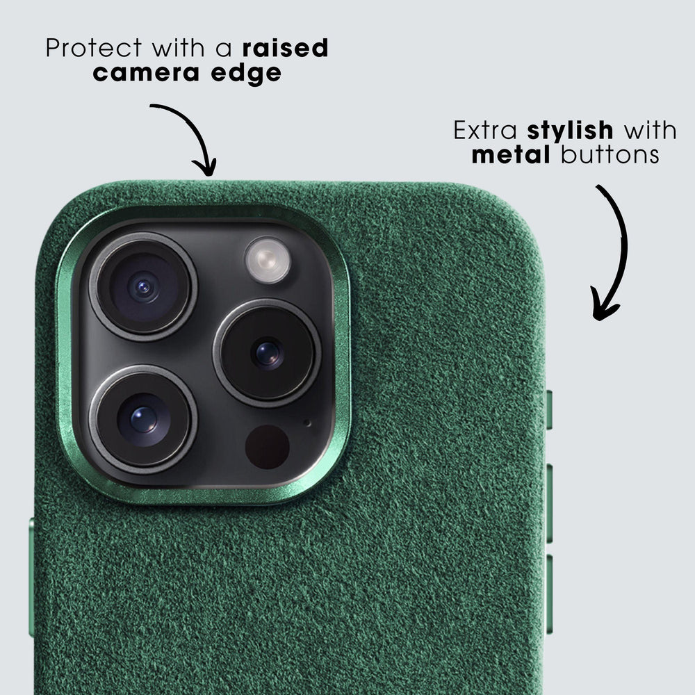 iPhone 11 - Alcantara Case- Midnight Green - Alcanside