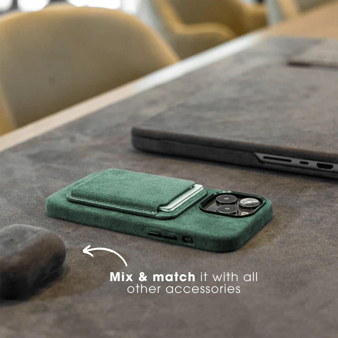 iPhone 14 Plus - Alcantara Case- Midnight Green - Alcanside