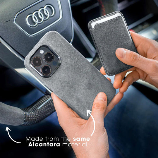 iPhone 15 Pro - Alcantara Case - Nardo Gray - Alcanside