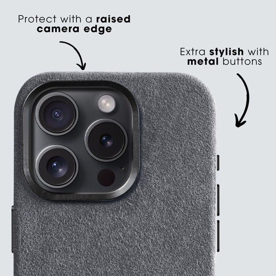 iPhone 14 Pro - Alcantara Case - Nardo Gray - Alcanside