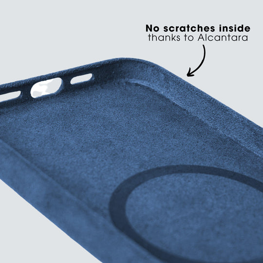 iPhone 12 & 12 Pro - Alcantara Case - Ocean blue - Alcanside