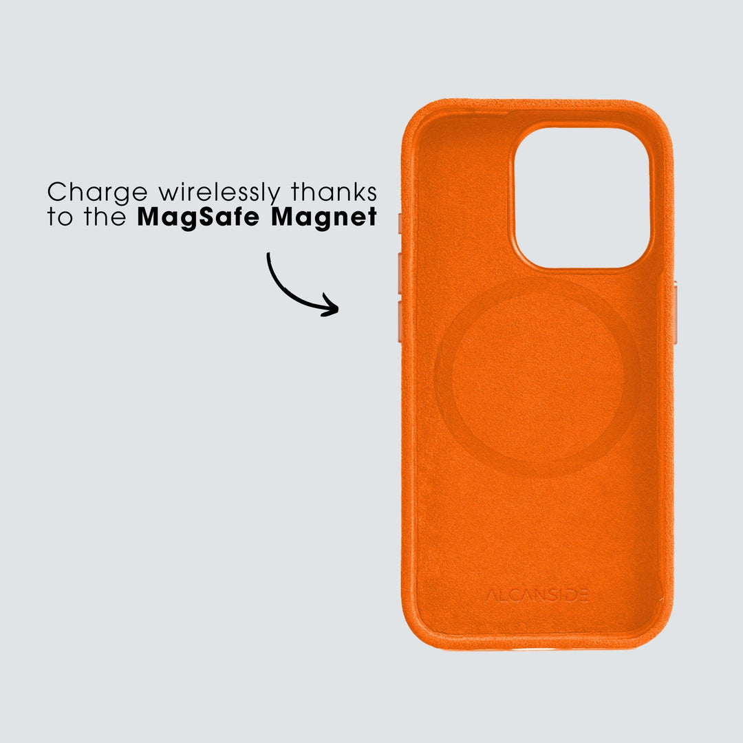 Limited Edition - iPhone 13 Pro Max - Alcantara Case - Orange - Alcanside