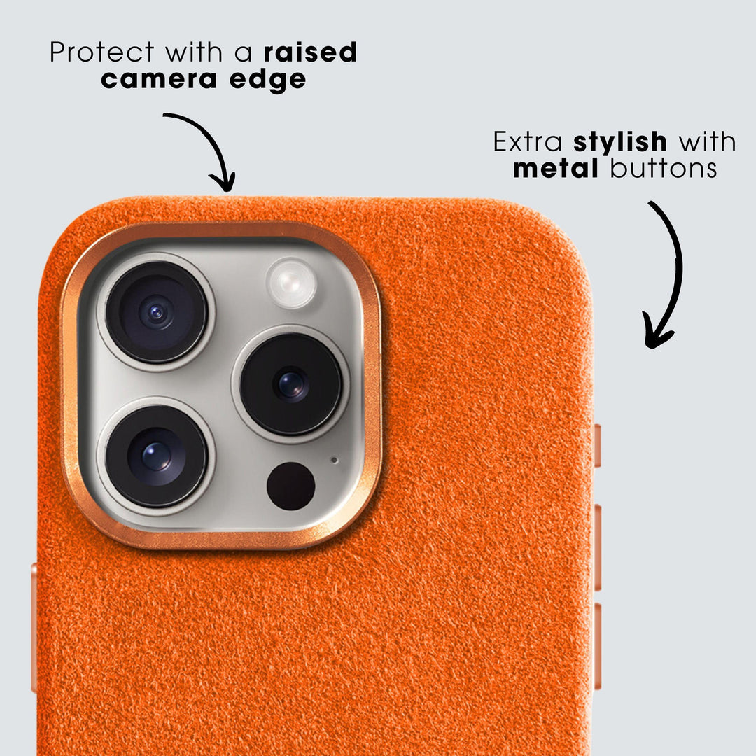 Limited Edition - iPhone 11 - Alcantara Case - Orange - Alcanside