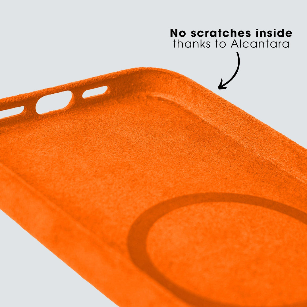 Limited Edition - iPhone 14 Pro Max - Alcantara Case - Orange - Alcanside