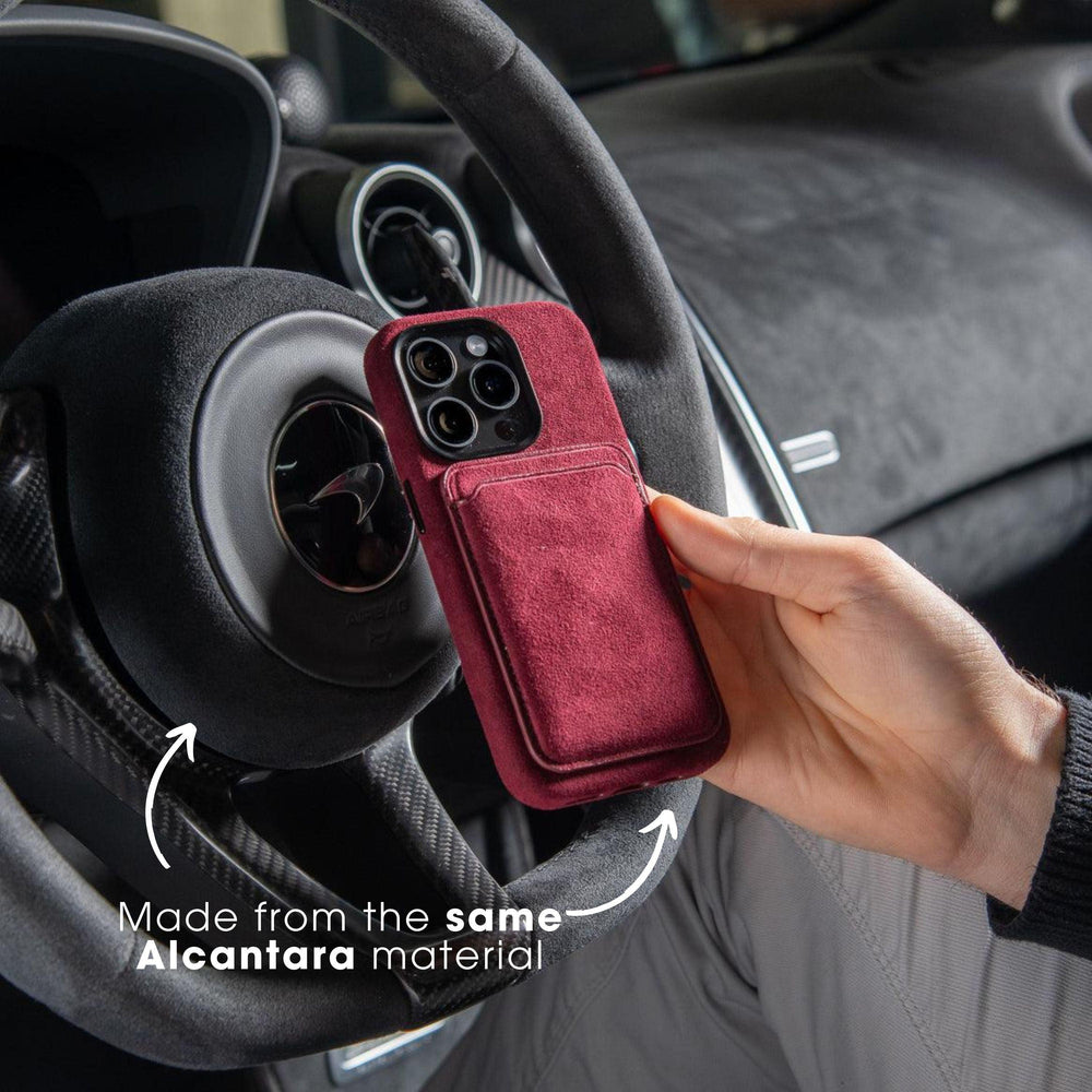 iPhone 15 Pro Max - Alcantara Case - Red - Alcanside