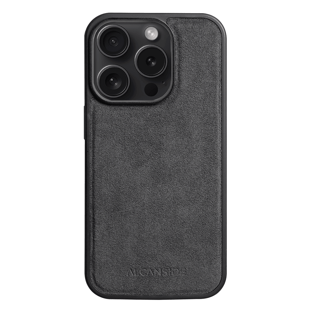 iPhone 14 Pro - Alcantara Case With MagSafe Magnet - Space Grey - Alcanside