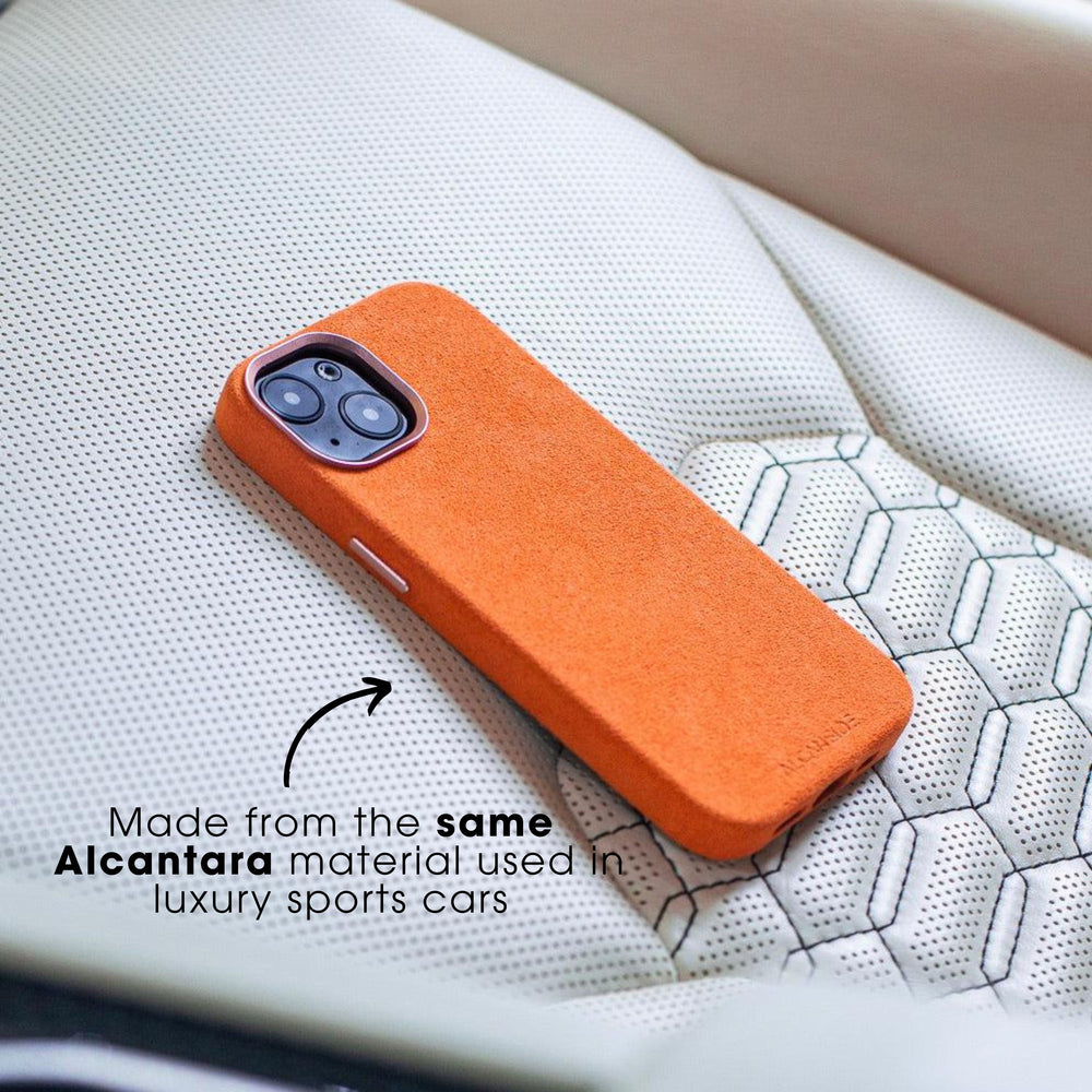 Limited Edition - iPhone 15 Pro Max - Alcantara Case - Oranje