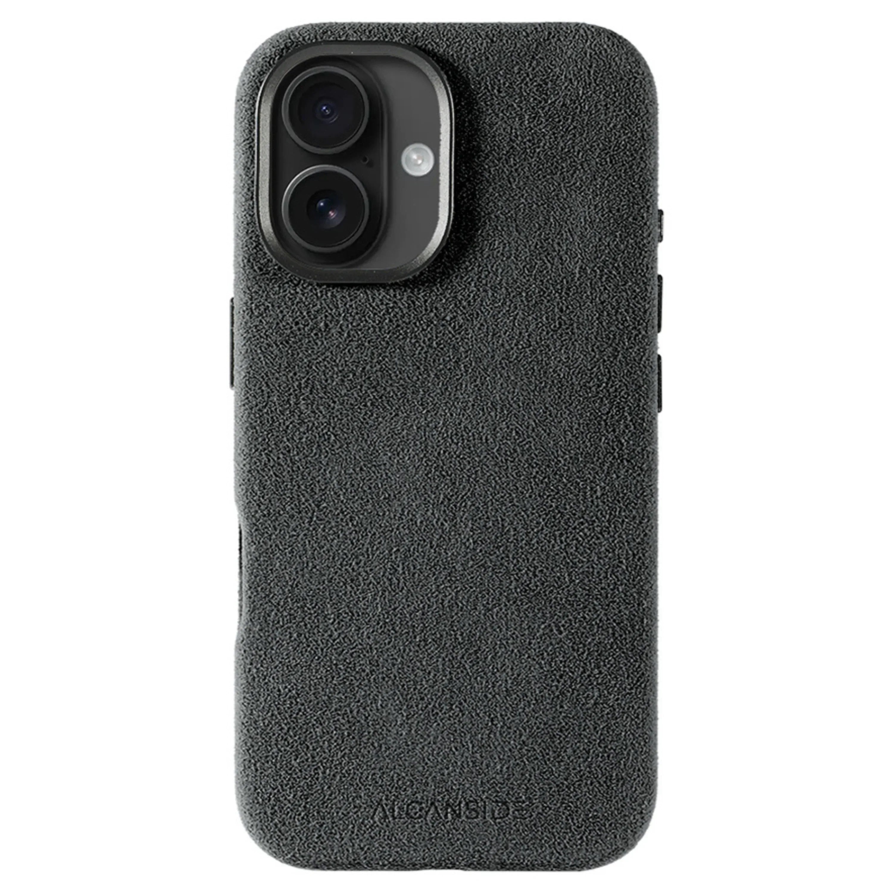 iPhone 16 Plus – Alcantara-Hülle – Space Grau