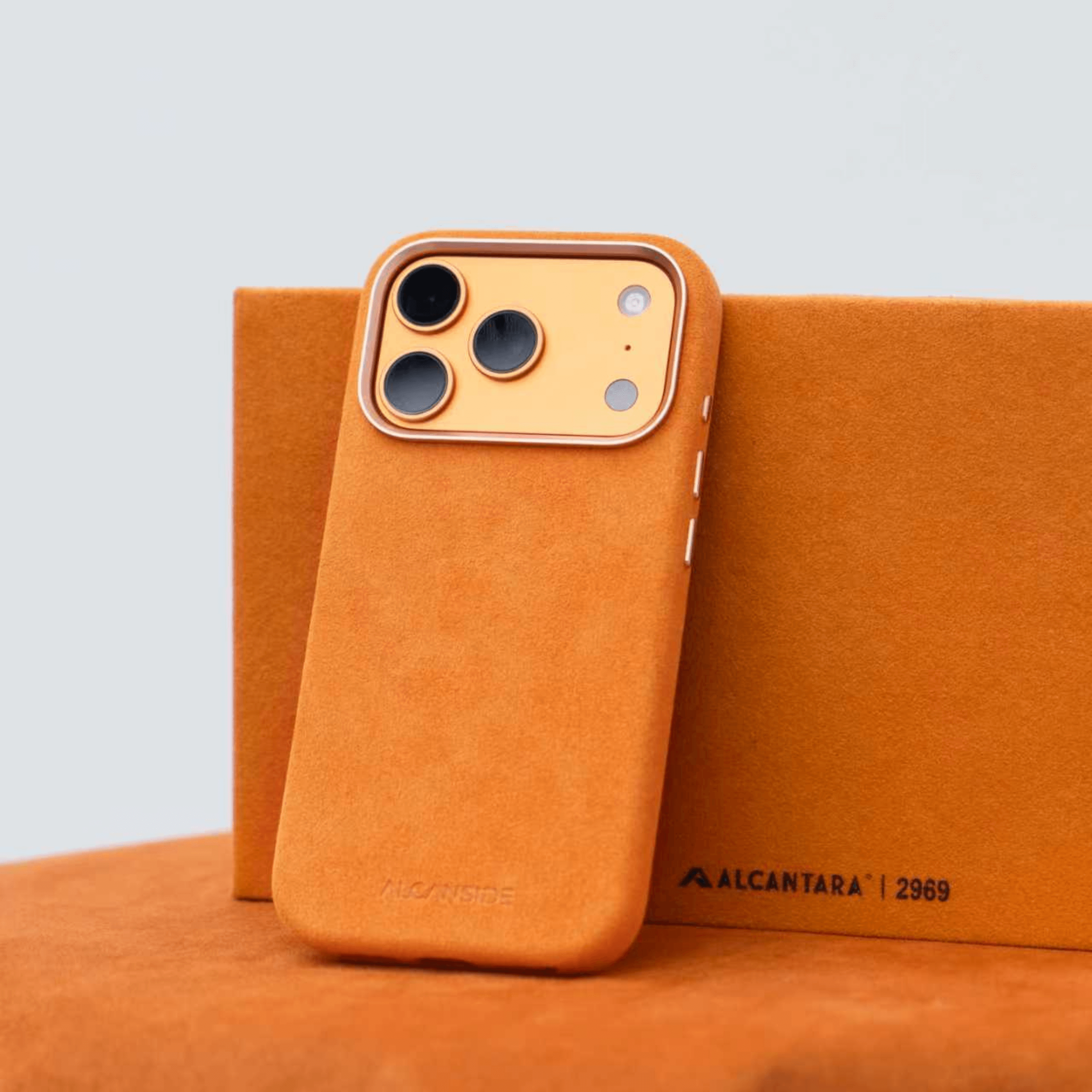 iPhone Alcantara Case - Orange
