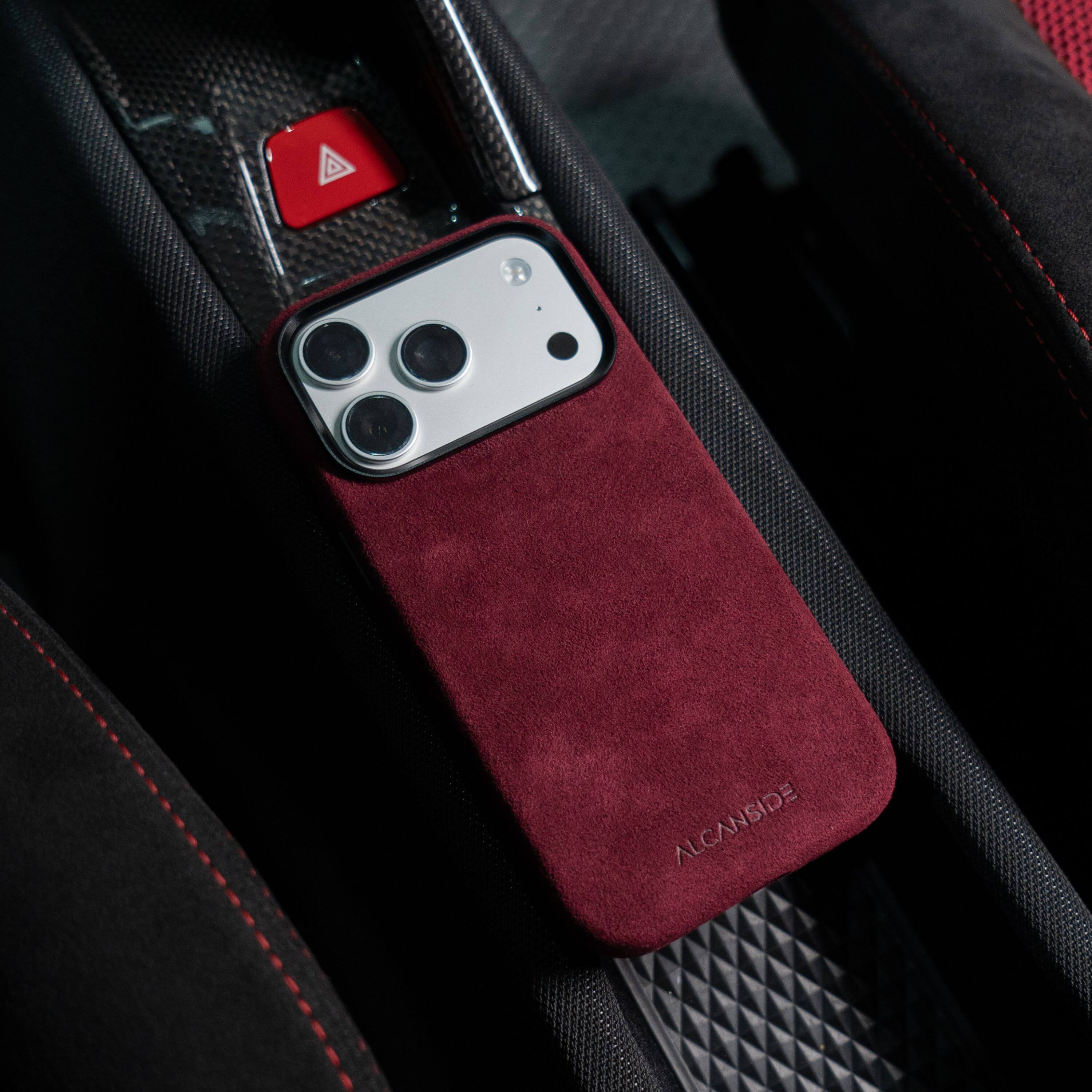 iPhone 17 Pro Max - Alcantara Case - Wine Red