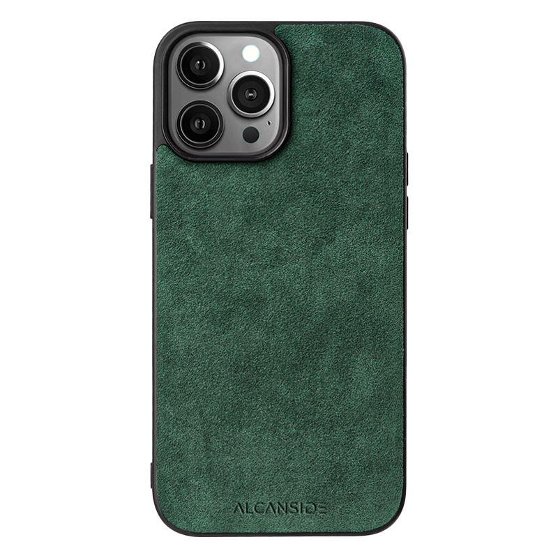 iPhone 13 Pro Max - Alcantara Back Cover - Midnight Green - Alcanside