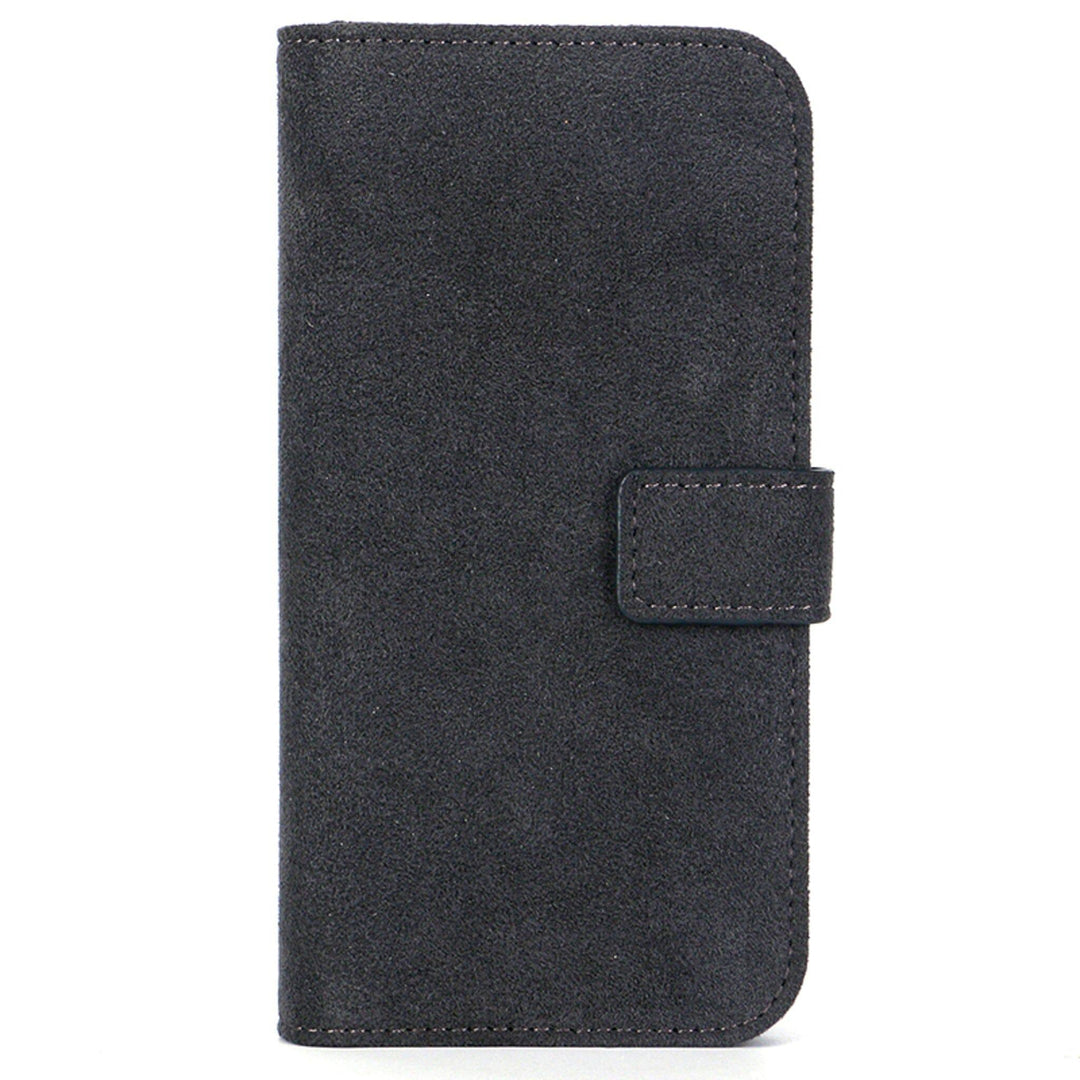 iPhone 14 Pro Max - Wallet Alcantara Case - Space Grey - Alcanside