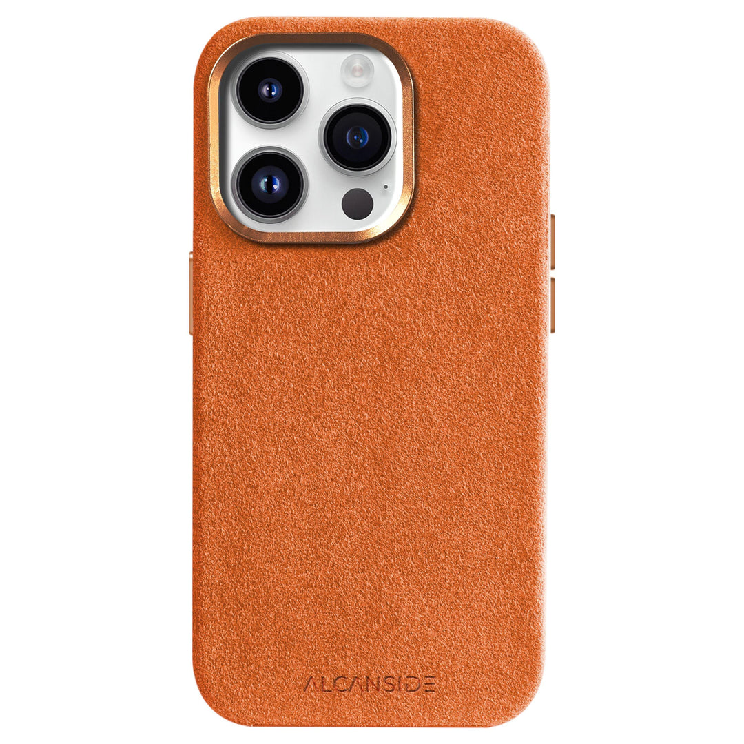 Limited Edition - iPhone 13 Pro - Alcantara Case - Orange - Alcanside